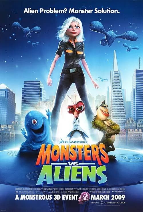 Monsters vs. Aliens film posteri